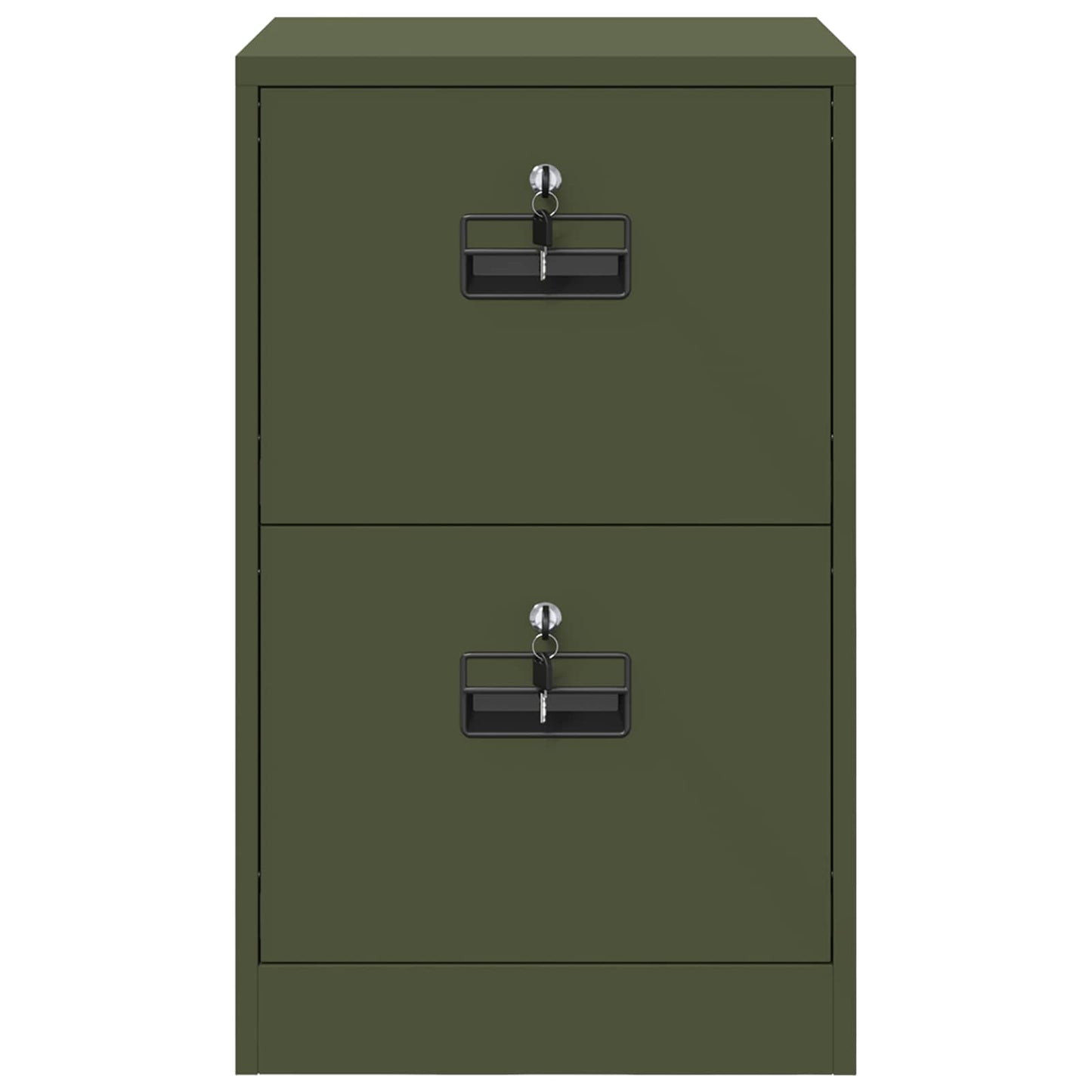 vidaXL Ντουλάπα Αρχείων με συρτάρι Ελιά Πράσινη 44 x 50 x 106.5 εκ