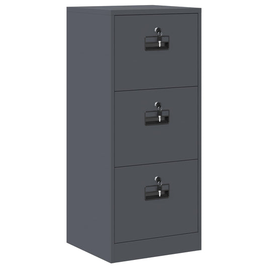 vidaXL Ντουλάπα Αρχείων με συρτάρι Ανθρακί 45,5 x 42 x 106,5 εκ