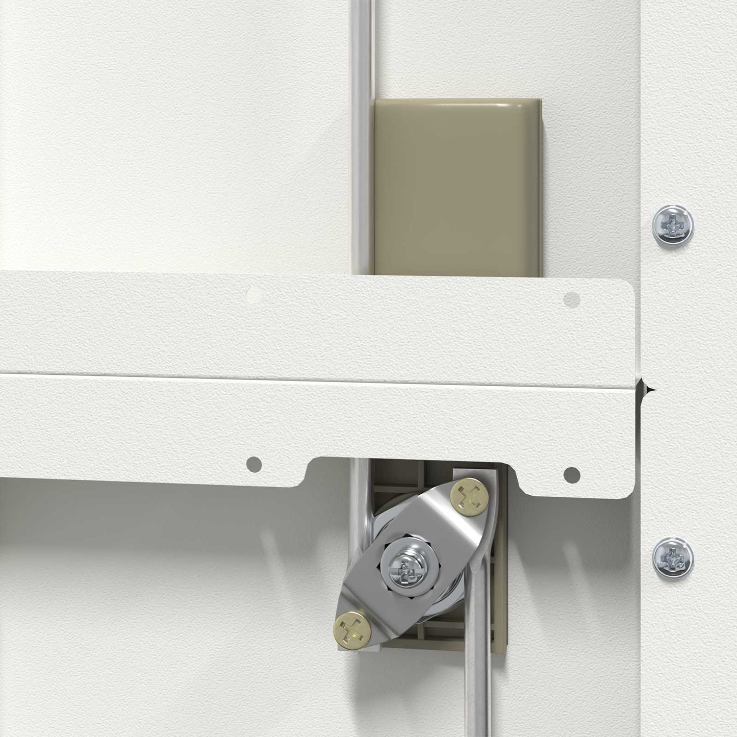 vidaXL Ντουλάπα Αρχείων Λευκό 44 x 50 x 106.5 εκ Ψυχρής Έλασης Χάλυβας