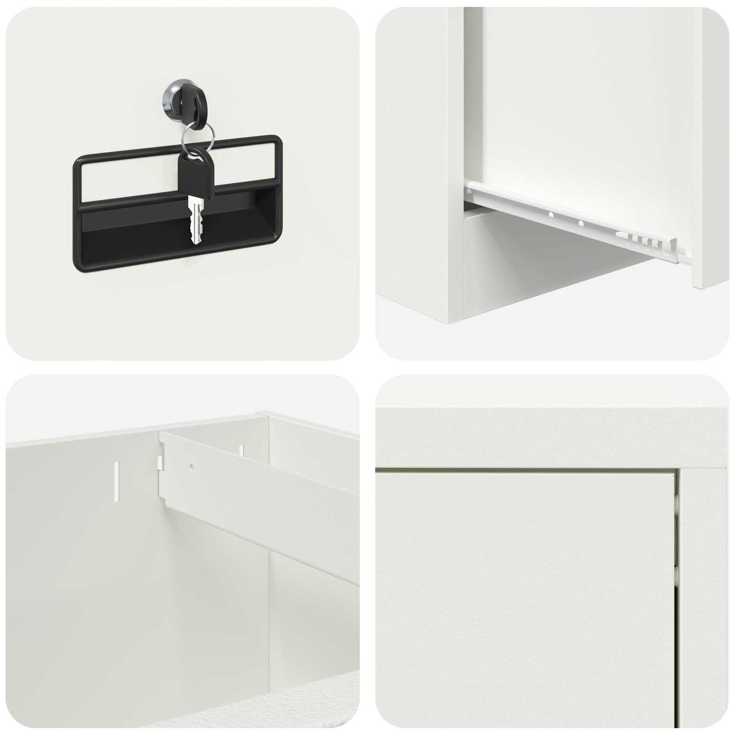 vidaXL Ντουλάπα Αρχείων Ροζ 44 x 50 x 106.5 εκ Ψυχρής Έλασης Χάλυβας