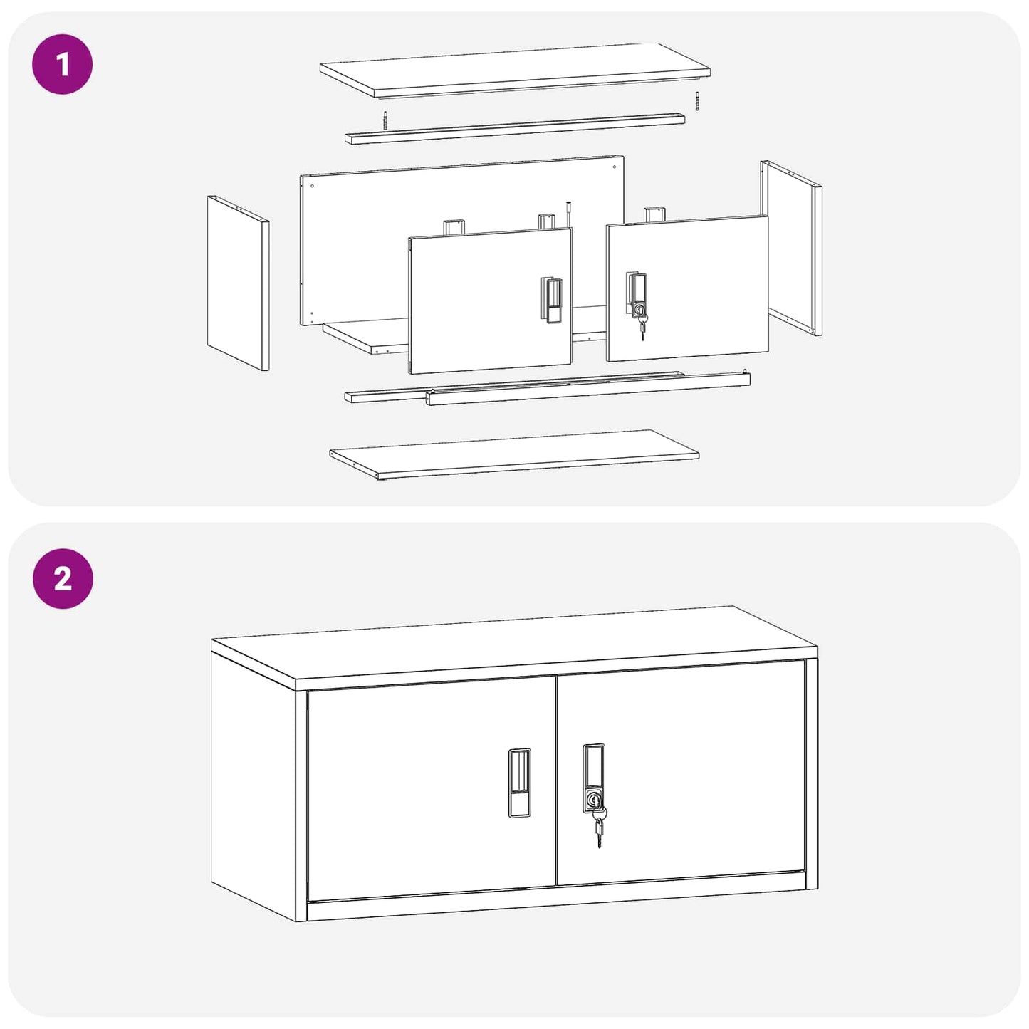 vidaXL Ντουλάπι αποθήκευσης Ροζ 90 x 40 x 40 εκ Ατσάλι