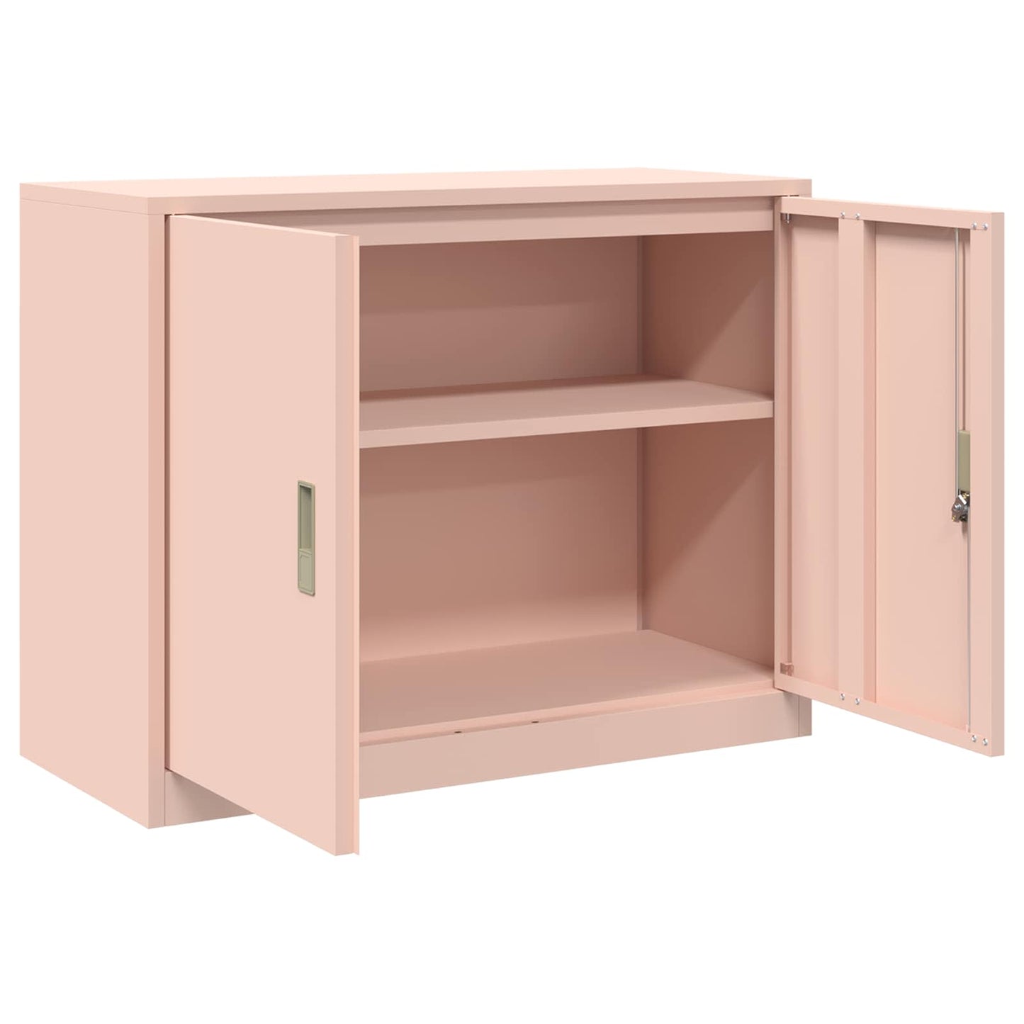 vidaXL Ντουλάπι αποθήκευσης Ροζ 90 x 40 x 70 cm Ατσάλι