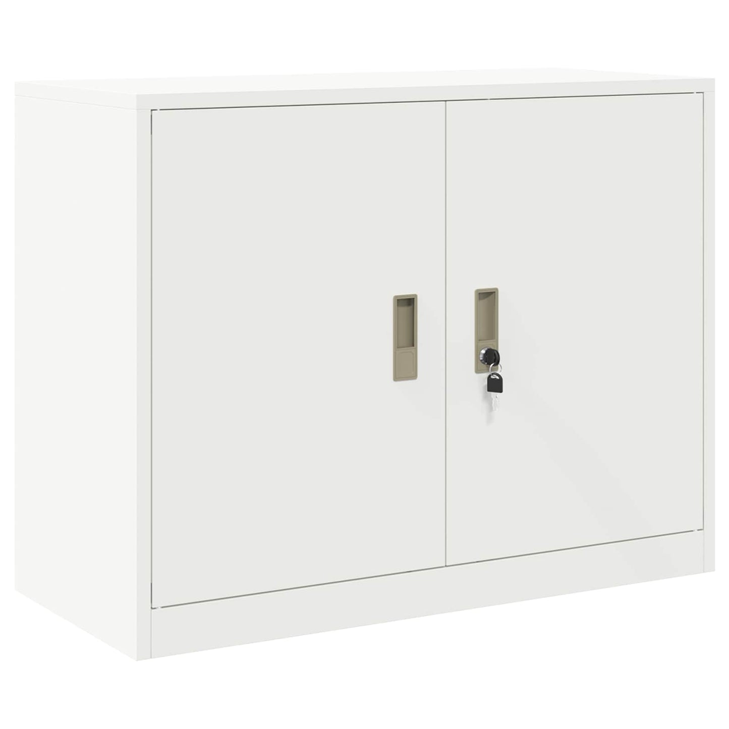 vidaXL Ντουλάπι αποθήκευσης Λευκός 90 x 40 x 70 cm Ατσάλι