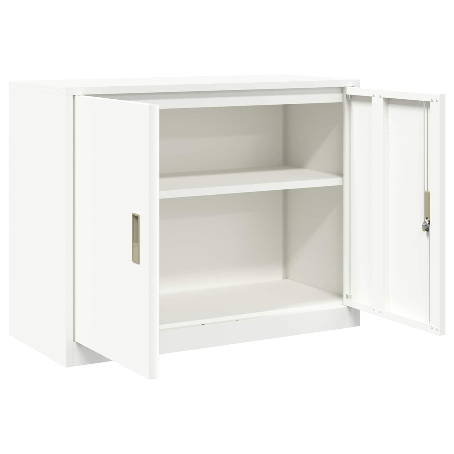 vidaXL Ντουλάπι αποθήκευσης Λευκός 90 x 40 x 70 cm Ατσάλι