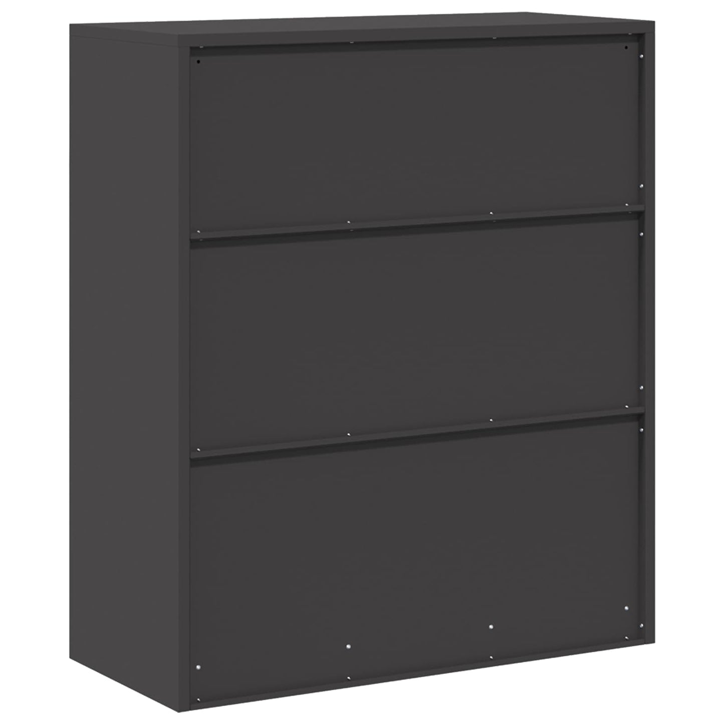 vidaXL Ντουλάπι αποθήκευσης Μαύρο 90 x 40 x 105 cm Ατσάλι