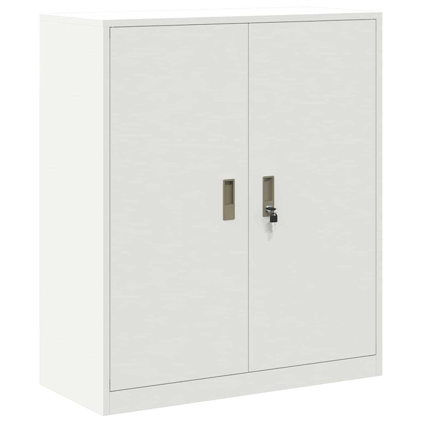 vidaXL Ντουλάπι αποθήκευσης Λευκός 90 x 40 x 105 cm Ατσάλι