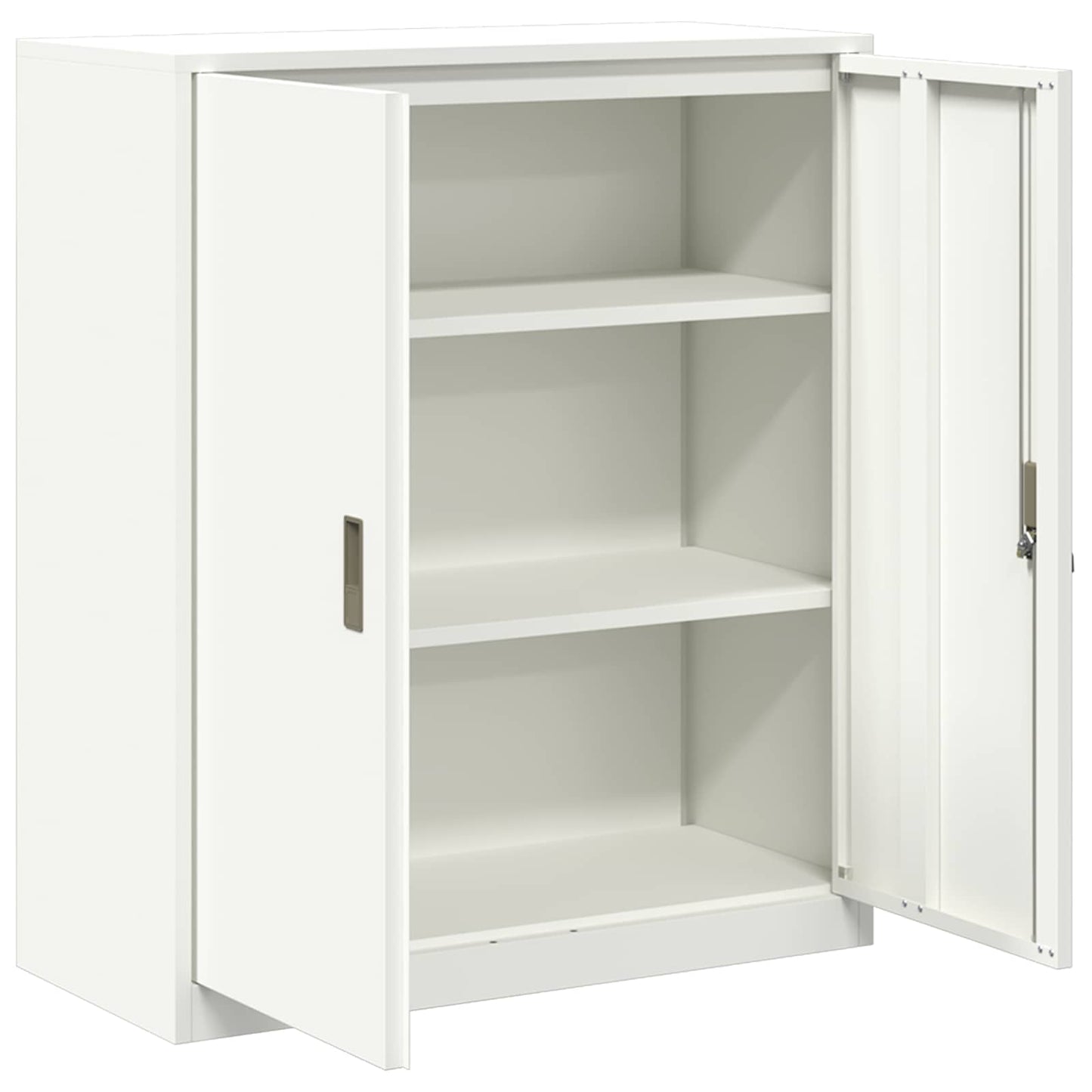 vidaXL Ντουλάπι αποθήκευσης Λευκός 90 x 40 x 105 cm Ατσάλι
