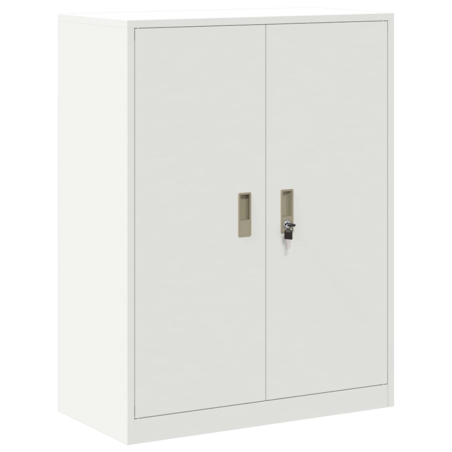vidaXL Ντουλάπι αποθήκευσης Λευκός 80 x 40 x 105 εκ Ατσάλι