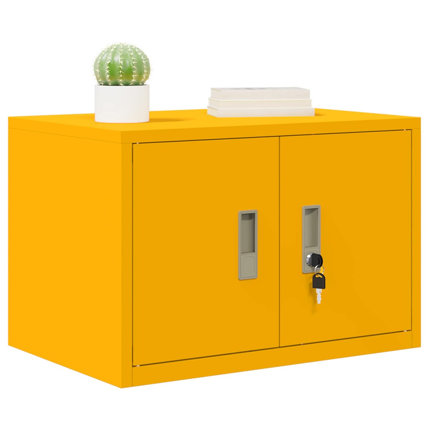 vidaXL Ντουλάπι αποθήκευσης Χαμομηλί κίτρινο 60 x 40 x 40 εκ. Ατσάλι