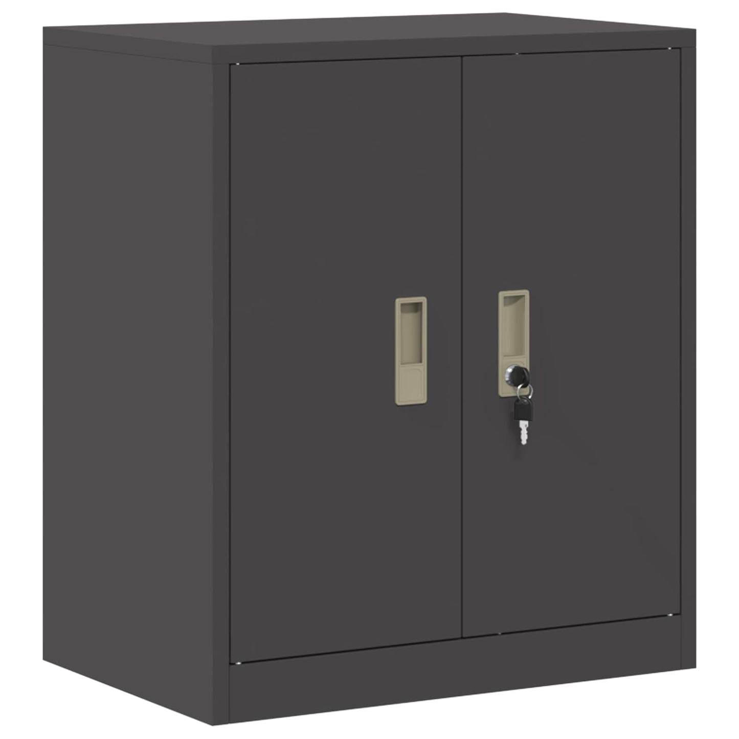 vidaXL Ντουλάπι αποθήκευσης Μαύρο 60 x 40 x 70 εκ. Ατσάλι