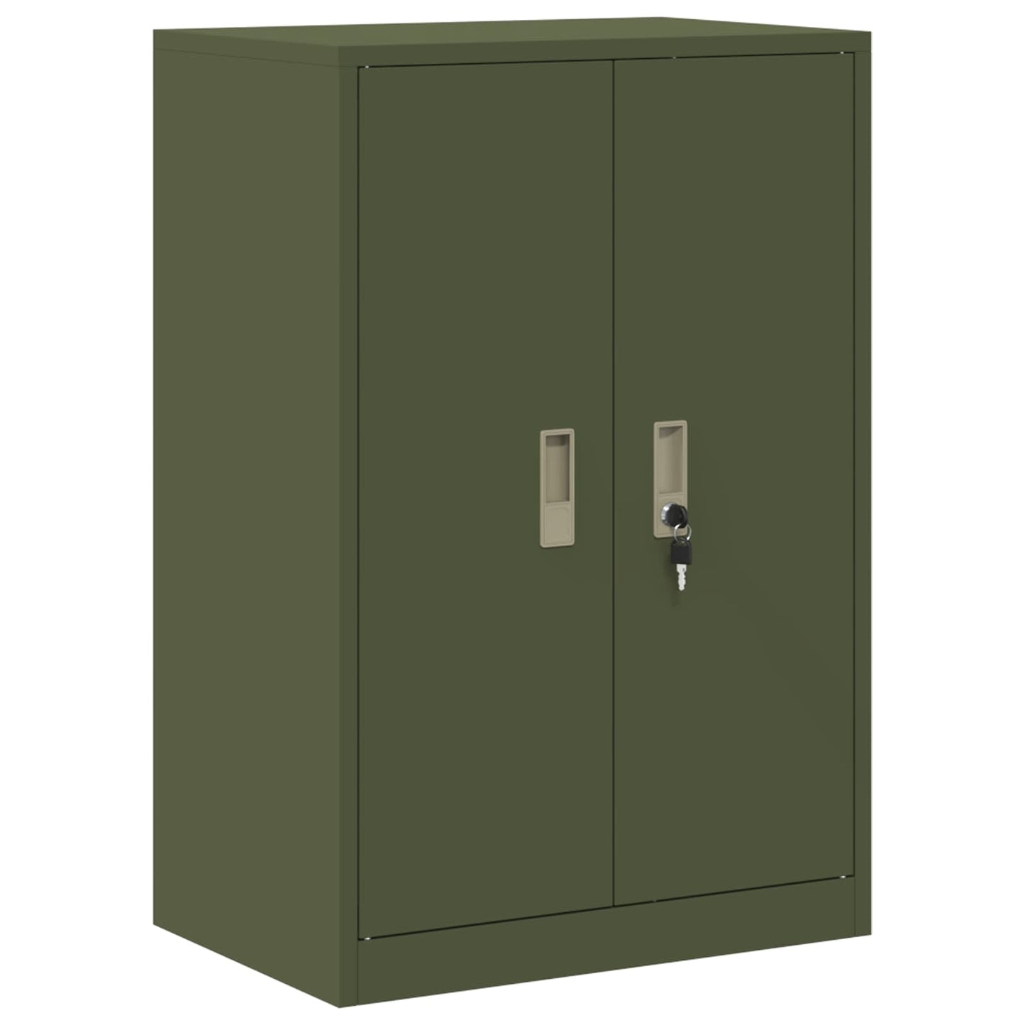 vidaXL Ντουλάπι αποθήκευσης Ελιά Πράσινη 60 x 40 x 90 cm Ατσάλι