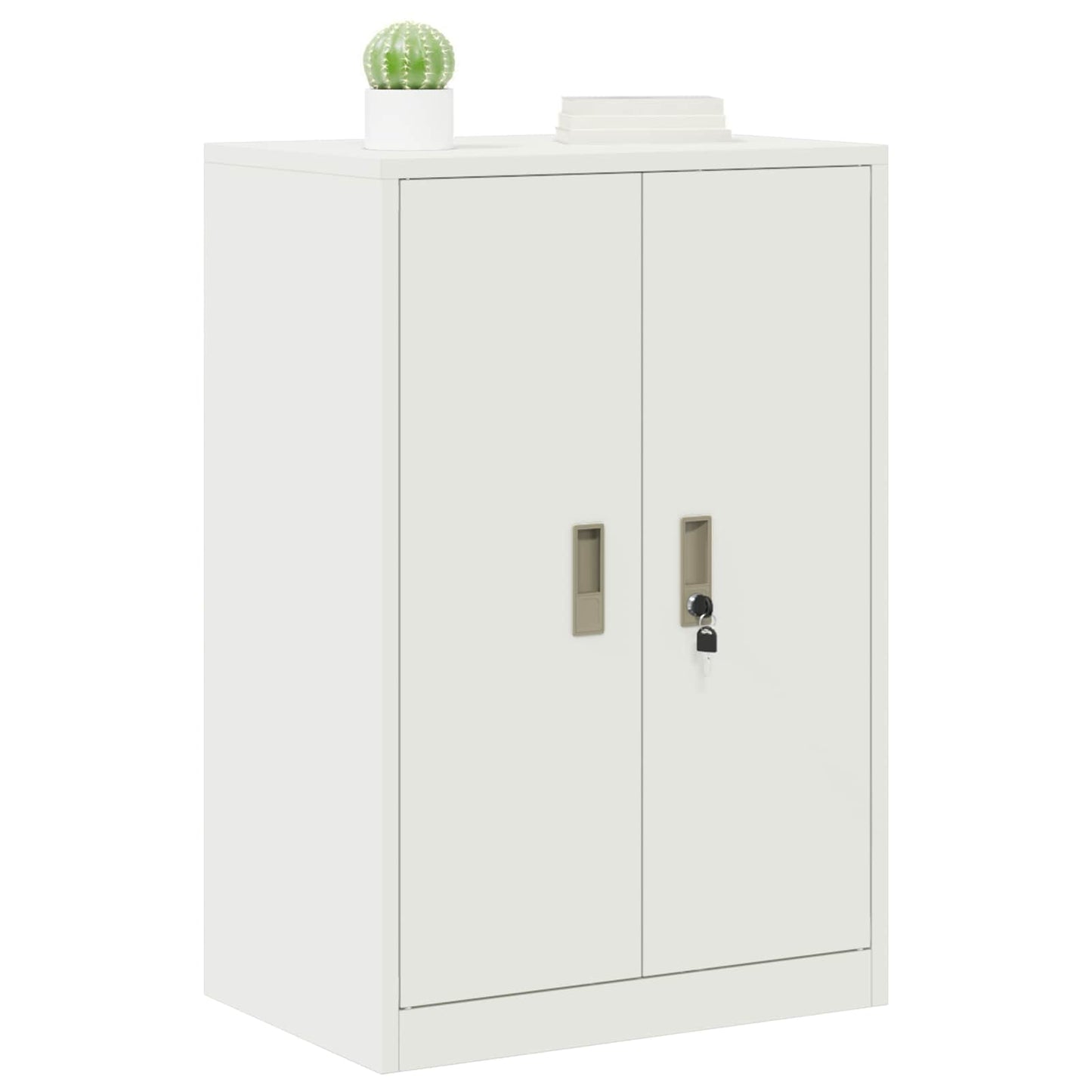 vidaXL Ντουλάπι αποθήκευσης Λευκός 60 x 40 x 90 cm Ατσάλι
