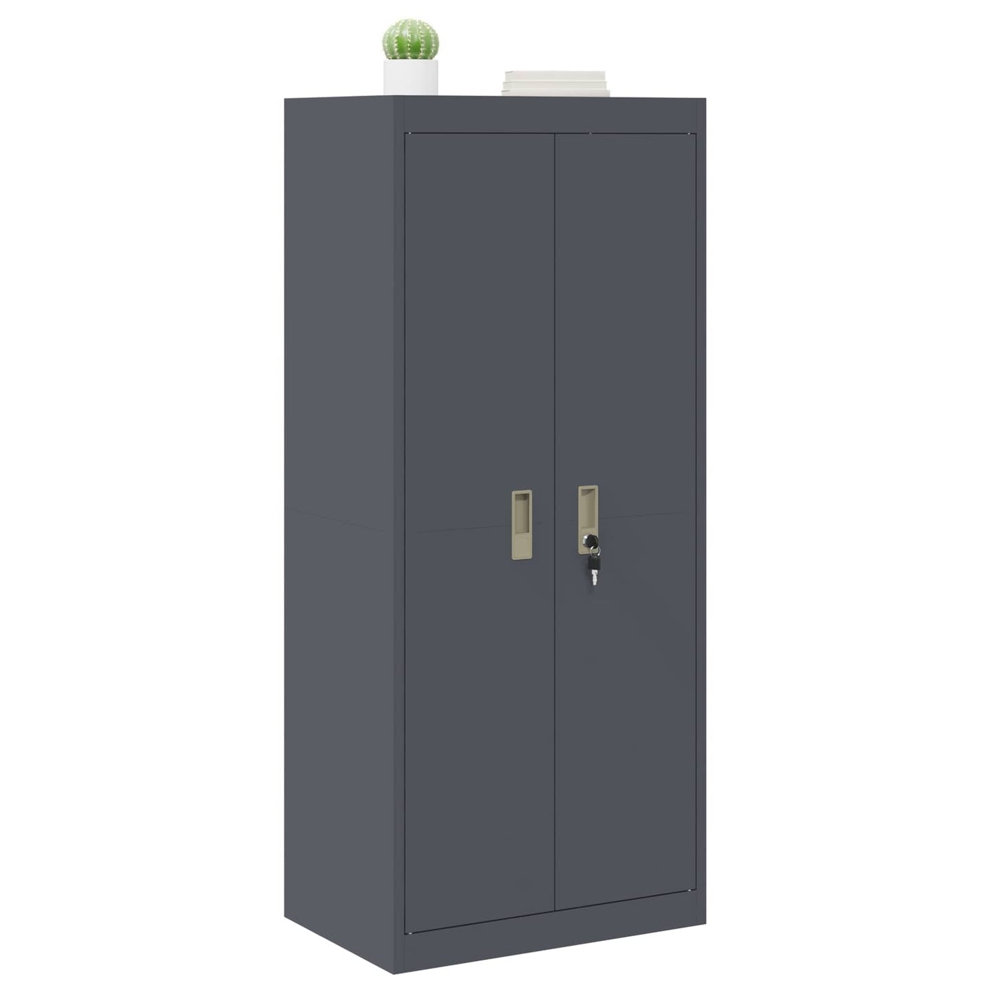 vidaXL Ντουλάπι αποθήκευσης Ανθρακί 60 x 40 x 140 cm Ατσάλι