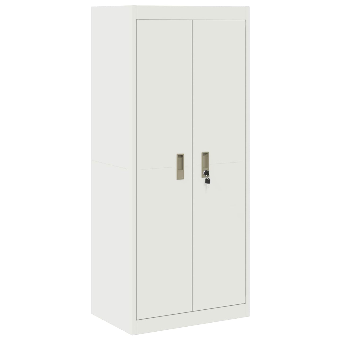 vidaXL Ντουλάπι αποθήκευσης Λευκός 60 x 40 x 140 cm Ατσάλι