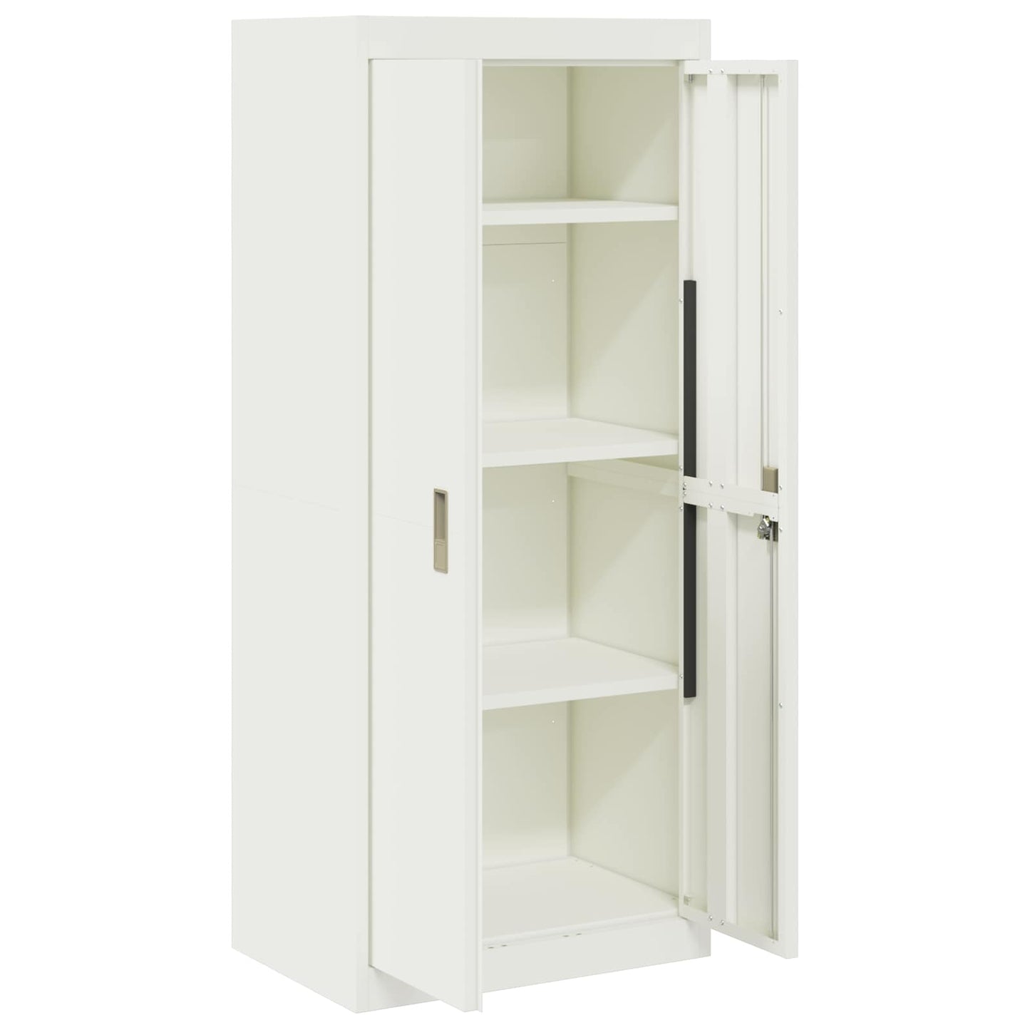 vidaXL Ντουλάπι αποθήκευσης Λευκός 60 x 40 x 140 cm Ατσάλι