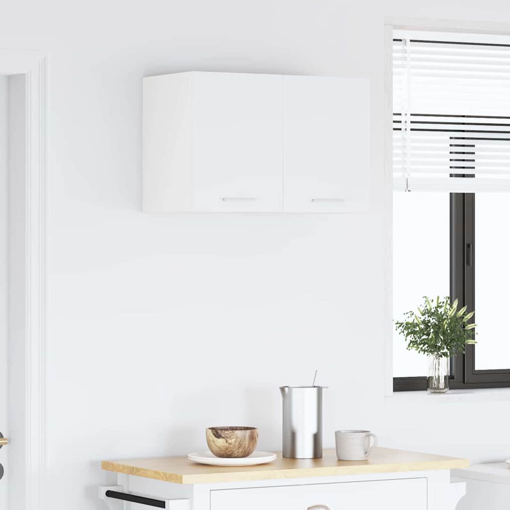 vidaXL Κρεμαστό ντουλάπι με ράφι Επιτοίχιο Riga Λευκό 30 x 31 x 40 εκ.