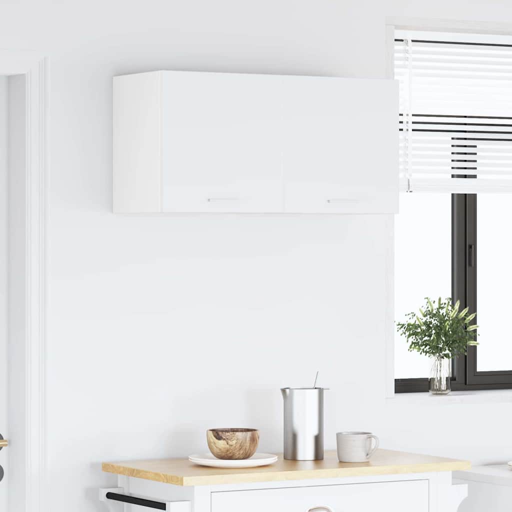 vidaXL Κρεμαστό ντουλάπι με ράφι Riga 2 pcs Λευκό 40 x 31 x 40 εκ.