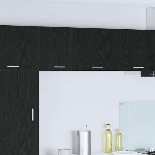 vidaXL Κρεμαστό ντουλάπι Μαύρος Δρυς και Λευκό 40 x 31 x 40 εκ.