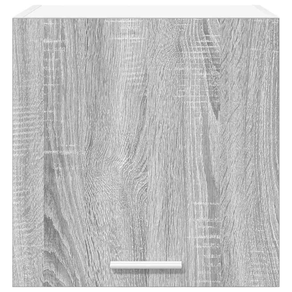 vidaXL Κρεμαστό ντουλάπι με ράφι Riga 2 pcs Γκρι Σομόνα και Λευκό