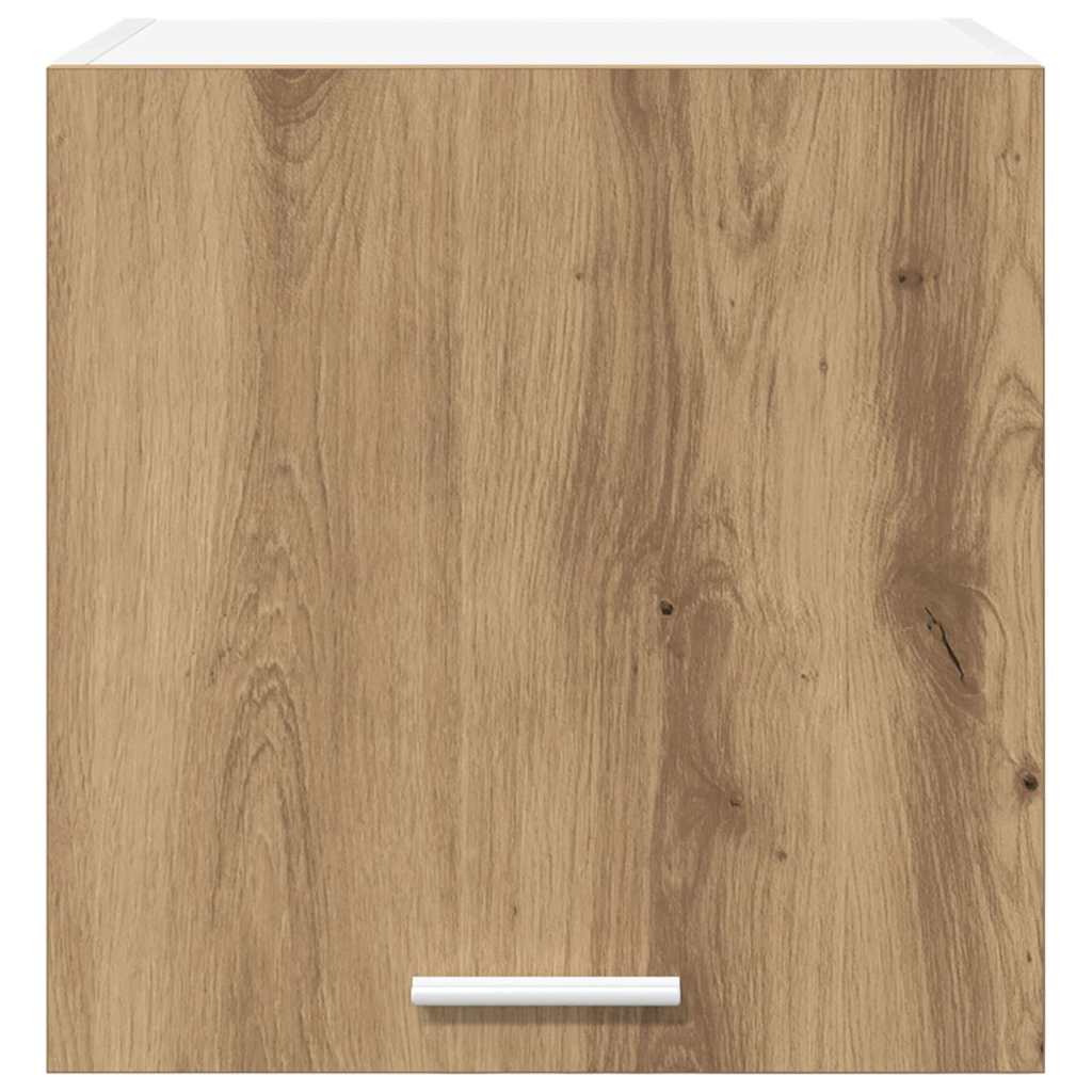 vidaXL Κρεμαστό ντουλάπι με ράφι Riga 2 pcs Χειροποίητη Δρυς και Λευκό