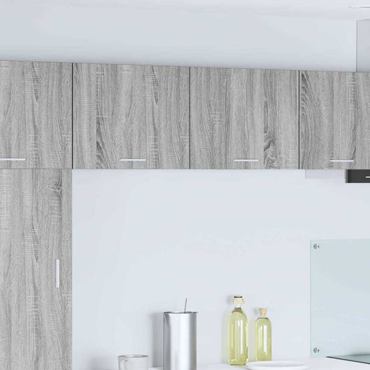 vidaXL Κρεμαστό ντουλάπι Γκρι Σομόνα και Λευκό 50 x 31 x 40 εκ.