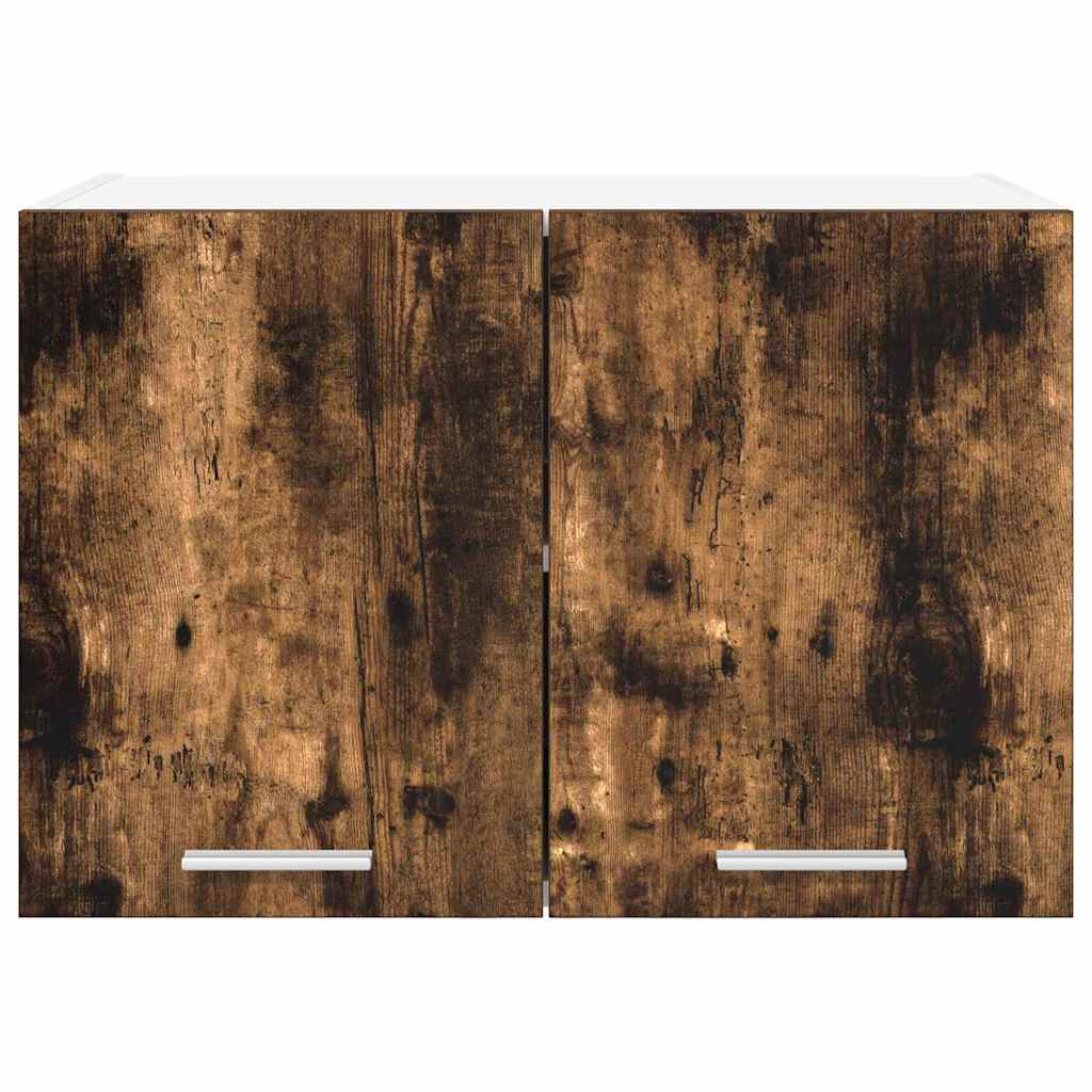 vidaXL Κρεμαστό ντουλάπι Riga Καπνιστός Δρυς και Λευκό 60 x 31 x 40 εκ