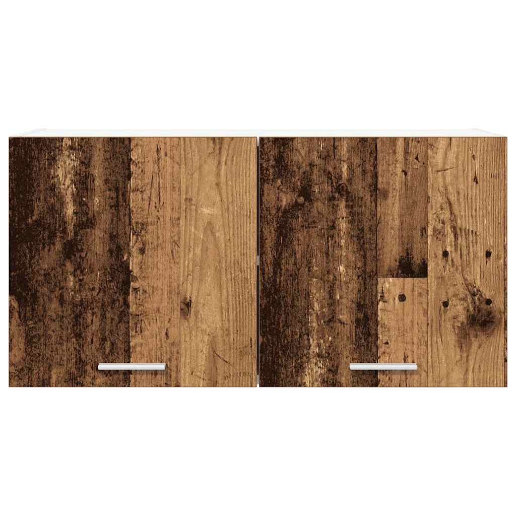 vidaXL Κρεμαστό ντουλάπι με ράφι Riga Παλιό Ξύλο 80 x 31 x 40 εκ