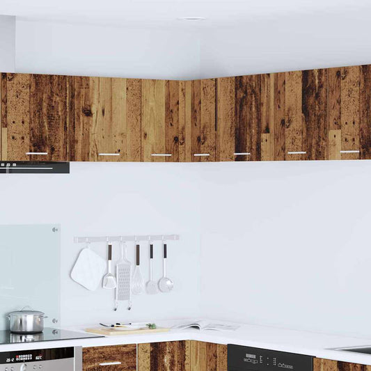 vidaXL Κρεμαστό ντουλάπι Riga Παλαιό Ξύλο και Λευκό 57 x 57 x 40 εκ.