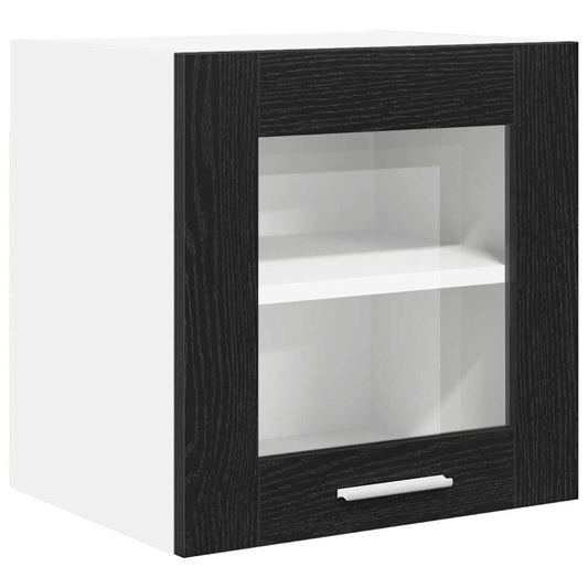 vidaXL Κρεμαστό ντουλάπι Μαύρη Οξυά 40 x 31 x 40 εκ.