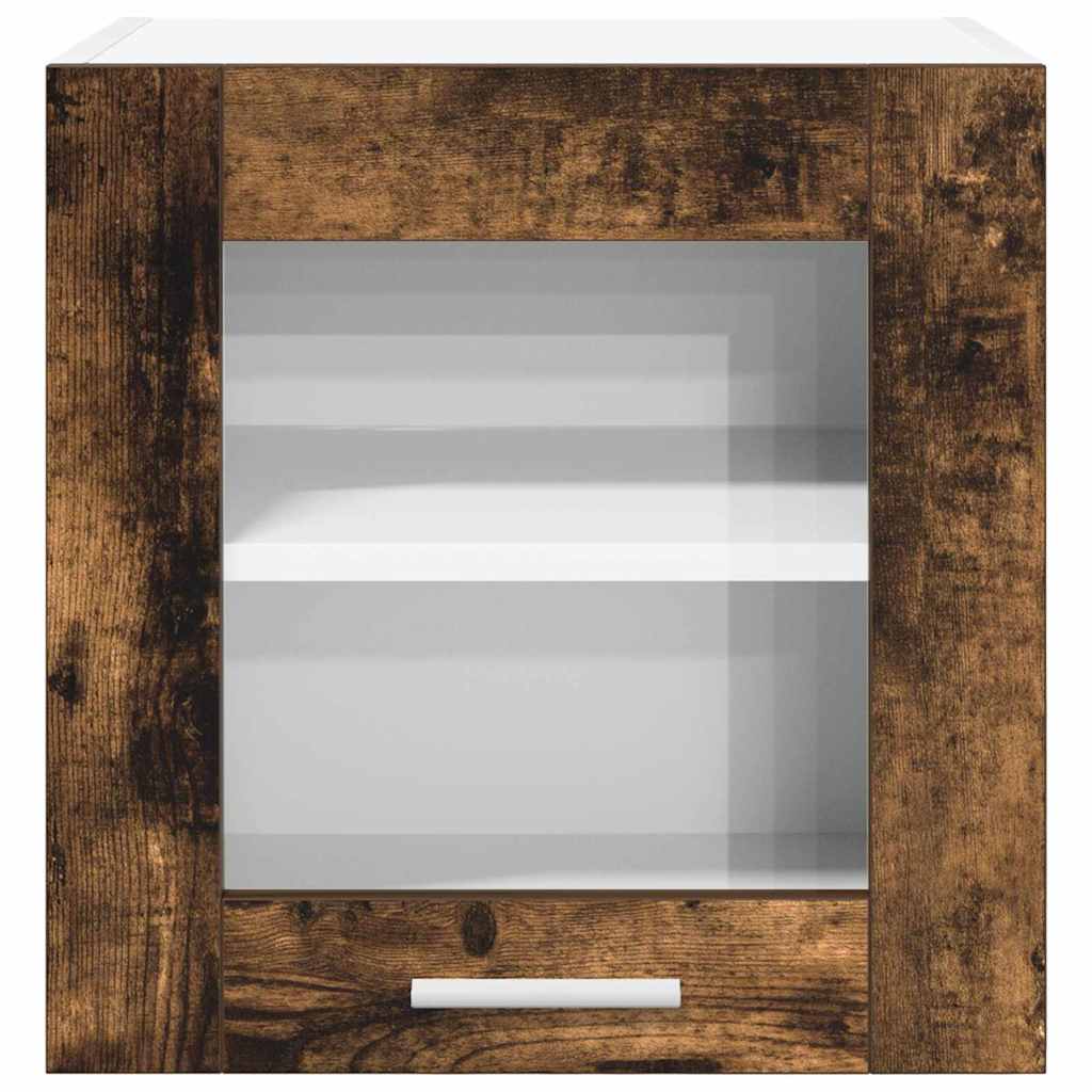 vidaXL Κρεμαστό ντουλάπι Riga 2 pcs Καπνιστό Δρύς 40 x 31 x 40 εκ.