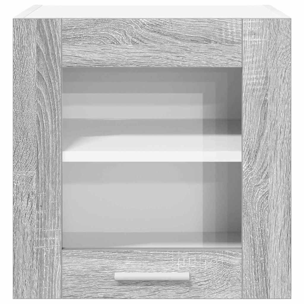 vidaXL Κρεμαστό ντουλάπι Riga 2 pcs Γκρίζο Σονομα 40 x 31 x 40 εκ.