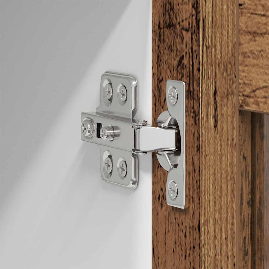 vidaXL Κρεμαστό ντουλάπι Riga 2 pcs Παλιό Ξύλο 40 x 31 x 40 εκ.