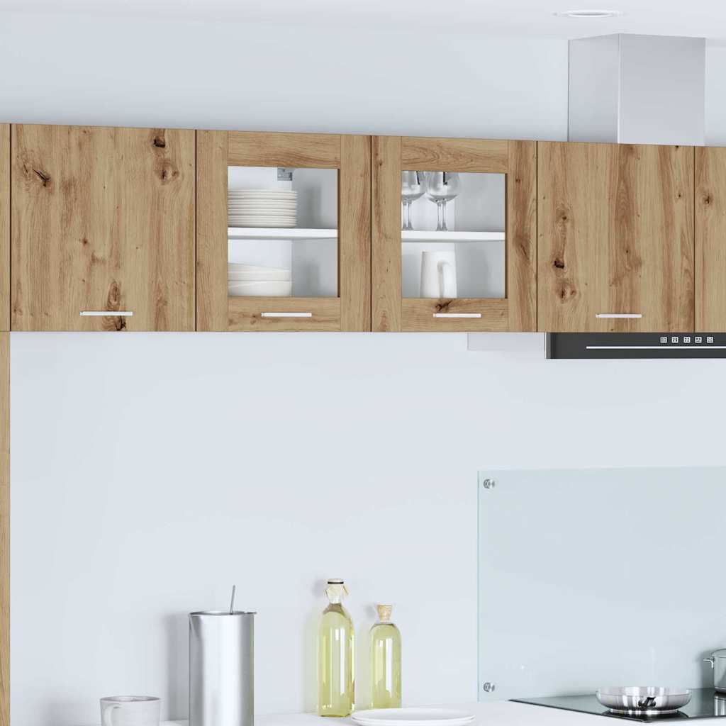 vidaXL Κρεμαστό ντουλάπι Riga 2 pcs Artisan Oak 40 x 31 x 40 εκ.