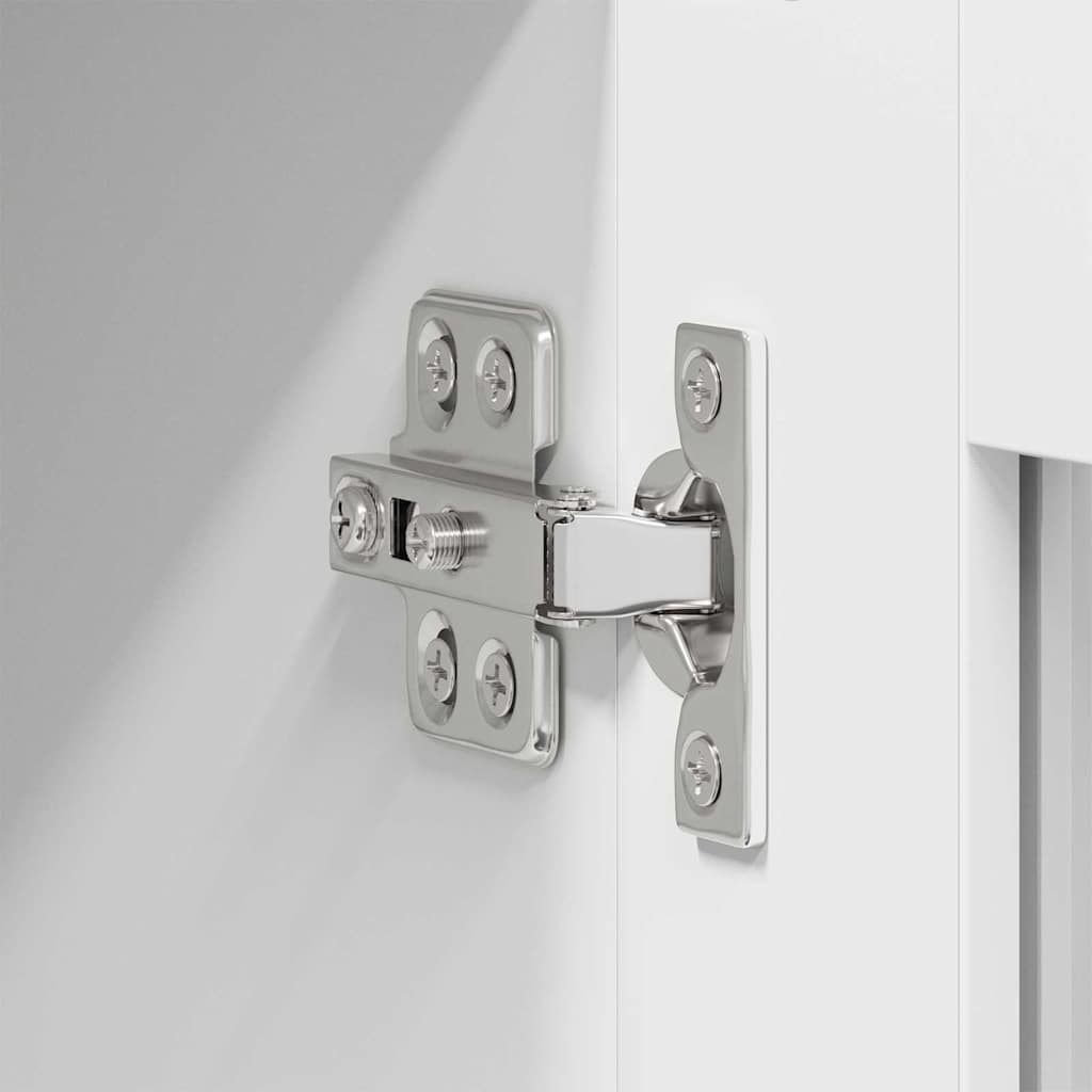 vidaXL Κρεμαστό ντουλάπι με ράφι Riga 2 pcs Λευκό 60 x 31 x 40 εκ