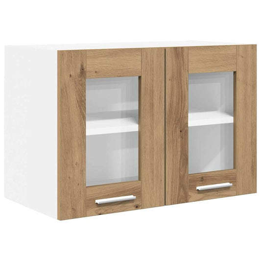vidaXL Κρεμαστό ντουλάπι με ράφι Riga Artisan Oak 60 x 31 x 40 εκ