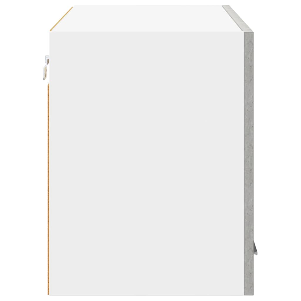 vidaXL Κρεμαστό ντουλάπι Riga Σκυρόδεμα Γκρι και Λευκό 80 x 31 x 40 εκ