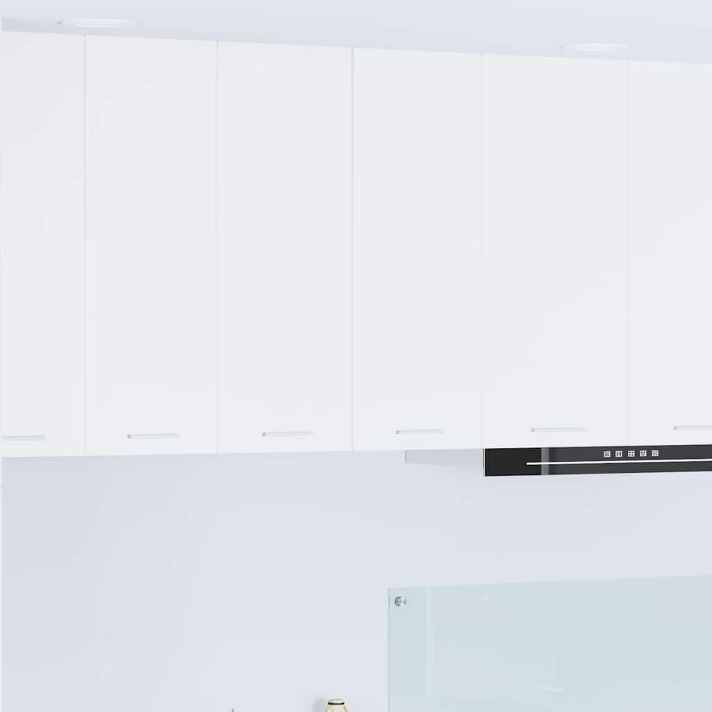 vidaXL Κρεμαστό ντουλάπι με ράφι Επιτοίχιο Riga Λευκό 30 x 31 x 80 εκ.