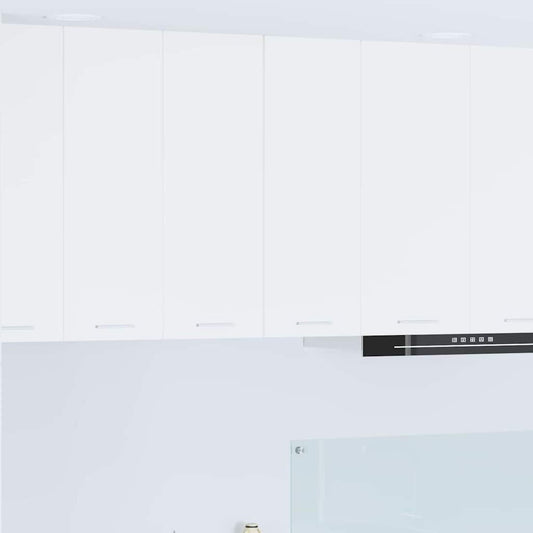 vidaXL Κρεμαστό ντουλάπι με ράφι Επιτοίχιο Riga Λευκό 30 x 31 x 80 εκ.