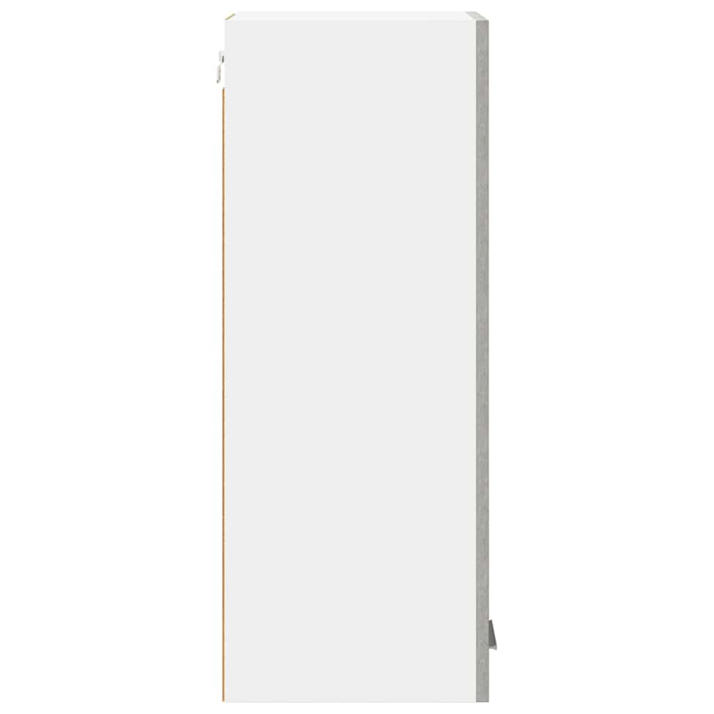 vidaXL Κρεμαστό ντουλάπι με ράφι Riga Σκυρόδεμα Γκρι και Λευκό