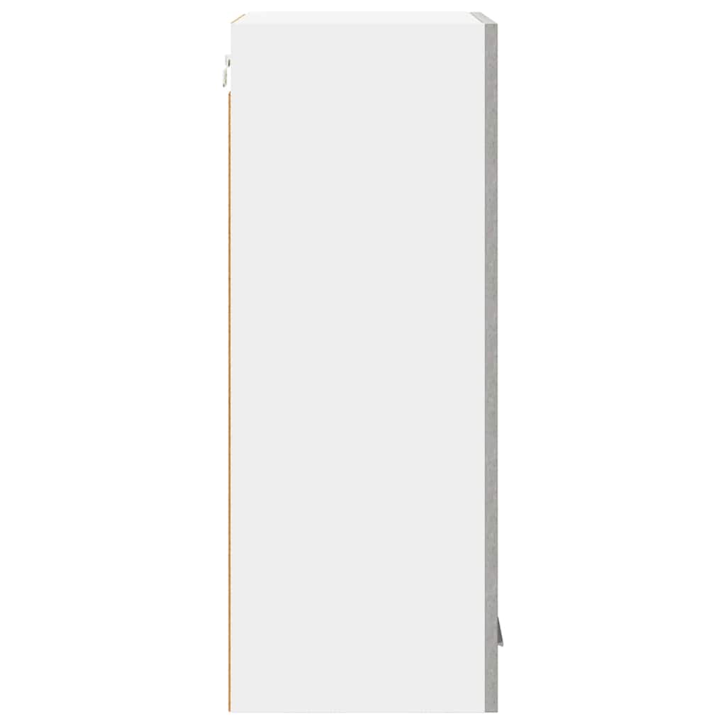 vidaXL Κρεμαστό ντουλάπι με ράφι Riga Σκυρόδεμα Γκρι και Λευκό