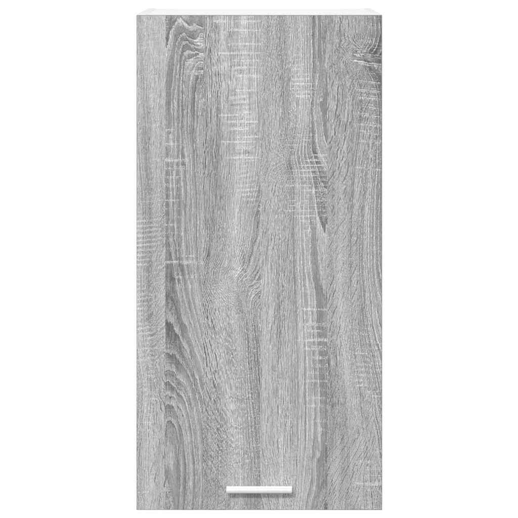 vidaXL Κρεμαστό ντουλάπι Riga Γκρι Σομόνα και Λευκό 40 x 31 x 80 εκ.