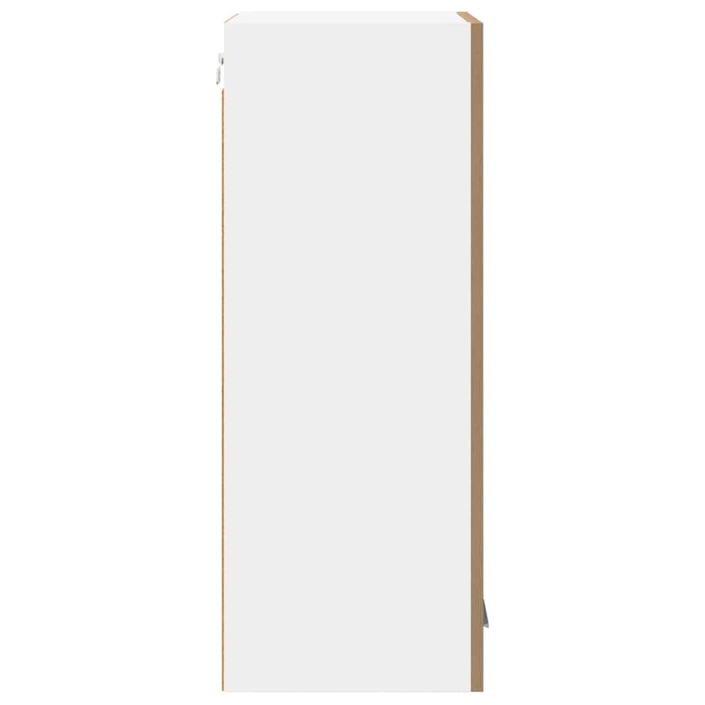 vidaXL Κρεμαστό ντουλάπι με ράφι Riga Χειροποίητη Δρυς και Λευκό