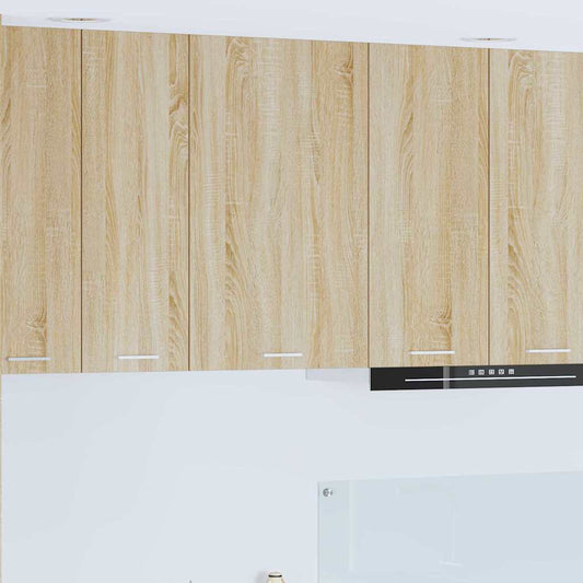 vidaXL Κρεμαστό ντουλάπι Riga Σομόνα Δρυς και Λευκό 50 x 31 x 80 εκ.