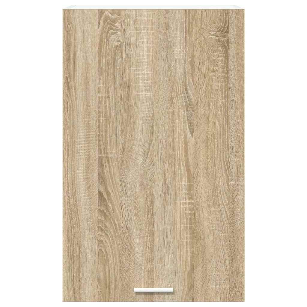 vidaXL Κρεμαστό ντουλάπι Riga Σομόνα Δρυς και Λευκό 50 x 31 x 80 εκ.