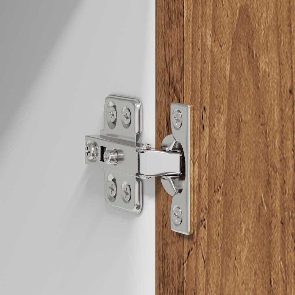 vidaXL Κρεμαστό ντουλάπι Riga Παλαιό Ξύλο και Λευκό 50 x 31 x 80 εκ.