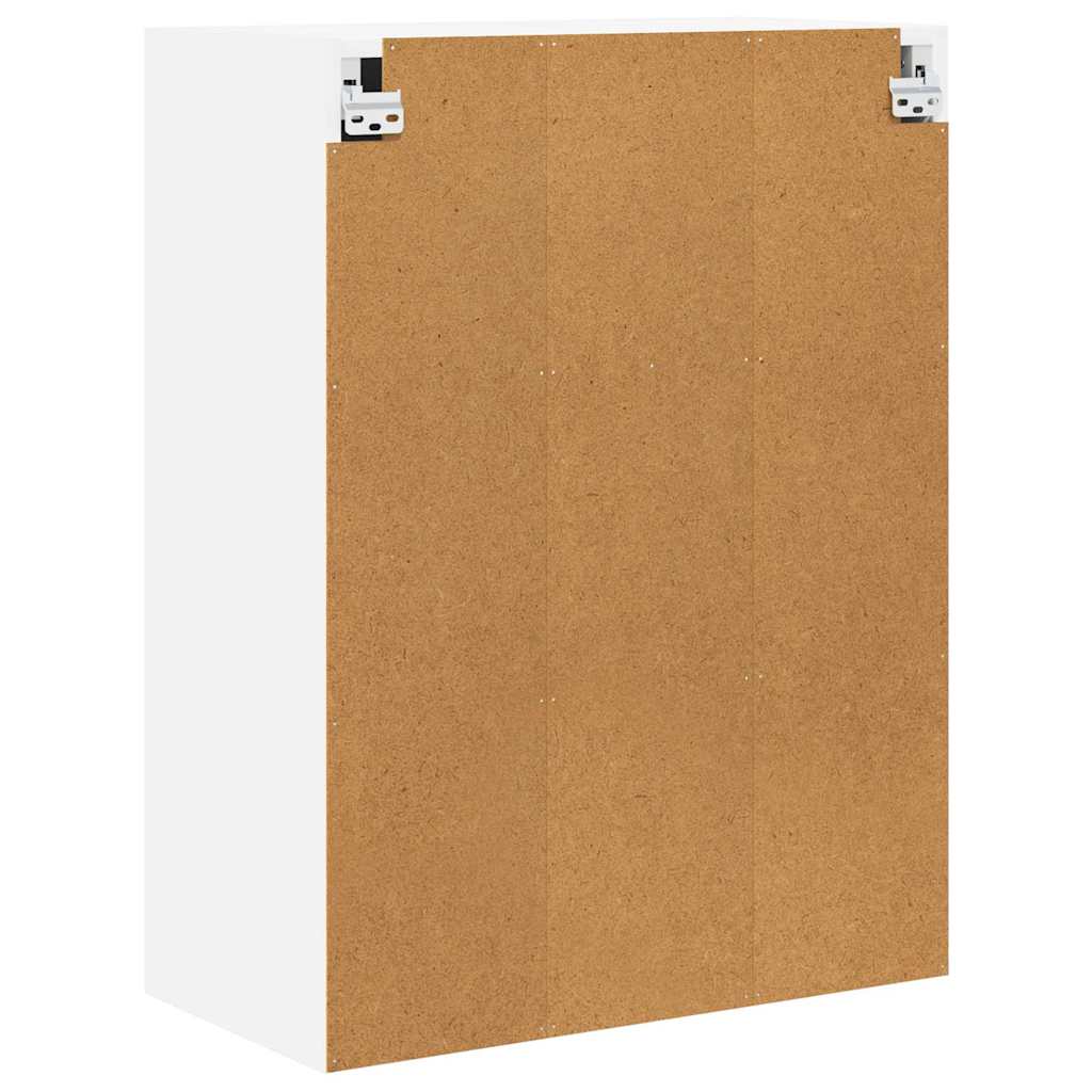 vidaXL Κρεμαστό ντουλάπι με ράφι Επιτοίχιο Riga Λευκό 60 x 31 x 80 εκ.