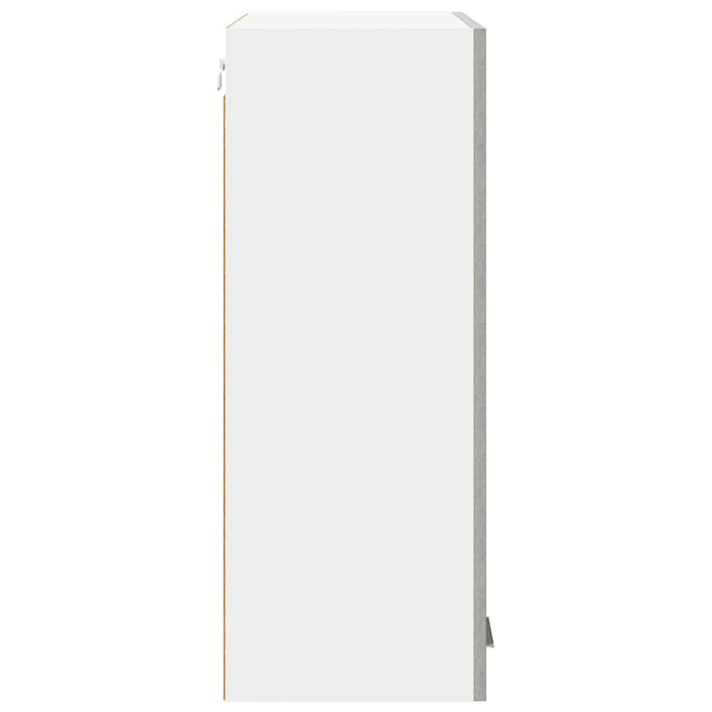 vidaXL Κρεμαστό ντουλάπι με ράφι Riga Σκυρόδεμα Γκρι 60 x 31 x 80 εκ.