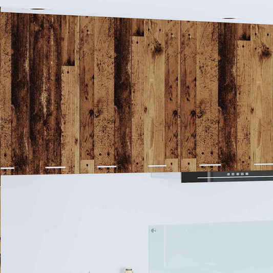 vidaXL Κρεμαστό ντουλάπι με ράφι Riga Παλιό Ξύλο 60 x 31 x 80 εκ.