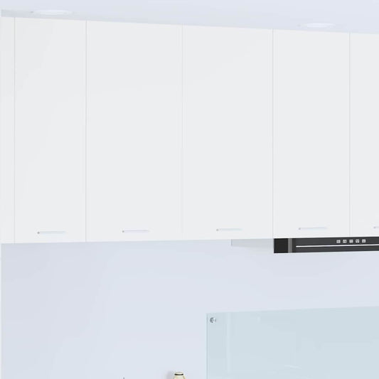 vidaXL Κρεμαστό ντουλάπι με ράφι Επιτοίχιο Riga Λευκό 80 x 31 x 80 εκ.