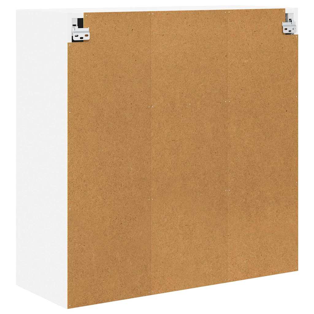 vidaXL Κρεμαστό ντουλάπι με ράφι Επιτοίχιο Riga Λευκό 80 x 31 x 80 εκ.